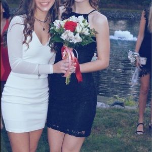 black lace body on dress